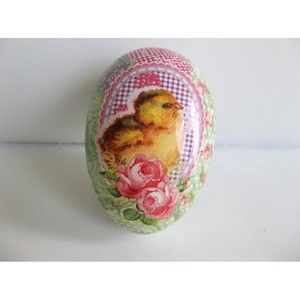 Nestler Easter Egg Paper Mache Candy Large Vintage German